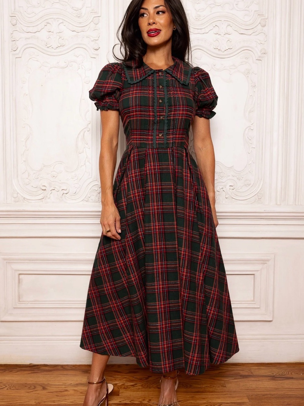 Ivy City Co Sophia Dress in Plaid NWT Size 10